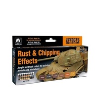 Vallejo Model Air - Effects 8 Colour Set Rust & Chipping Effects 17ml