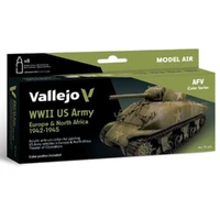 Vallejo - Model Air - Us Army Europe & North Africa 1942-1945 8 Colour Set