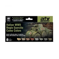 Vallejo - Model Air - Italian Wwii Regio Esercito Camo Colors 1930-1944 8 Colour Set