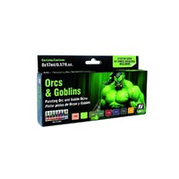 Vallejo Game Colour - Orcs & Goblins 8 Colour Set Green Package