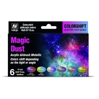 Vallejo Eccentric - The Shifters Magic Dust (6 Colour Set) Acrylic Airbrush Paint