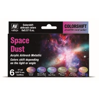 Vallejo Eccentric - The Shifters Space Dust (6 Colour Set) Acrylic Airbrush Paint