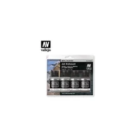 Vallejo Metal Colour - Jet Exhaust 4 Colour Acrylic Paint Set