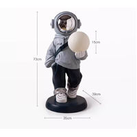 Astronaut Display Figure with Touch Moon Lamp