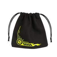 Q Workshop Galactic Black & Yellow Dice Bag