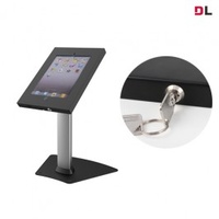 Brateck Anti-Theft Secure Enclosure Countertop Stand for iPad- Black with Adjustable Height