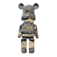 Bearbrick Plating Silver 50cm Figure