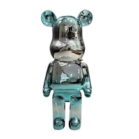 Bearbrick Silver Cyan 50cm Figure