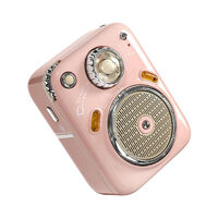 Divoom Beetle FM Portable Radio Bluetooth Speaker - Pink