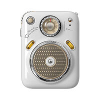 Divoom Beetle FM Portable Radio Bluetooth Speaker - White
