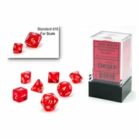 CHX 20374 Translucent Mini Red/White 7-Die Set