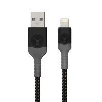 Bonelk USB to Lightning Cable Longlife Series 1.2 m (Black/Grey)