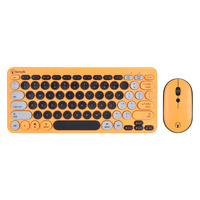 Bonelk KM-383 Wireless Keyboard And Mouse Combo (Orange)