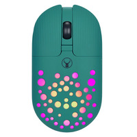 Bonelk Bluetooth/Wireless RGB 4D Mouse, 1200DPI, USB-C, M-270 (Emerald Green)