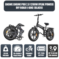 Engwe Engine PRO 2.0 1200W(Peak Power) Off Road Electric Bike Black