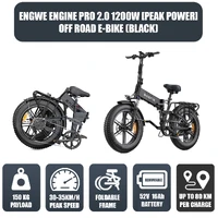 Engwe Engine PRO 2.0 1200W(Peak Power) Off Road Electric Bike Black