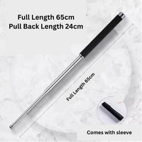 26 Inch 3 Section Expandable/Telescopic Baton - 65cm After Expanding with Baton Sleeve