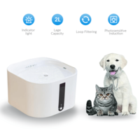 2L Smart Pet Drinking Fountain Dispenser (with Triple-step filtration) and low volume alert system