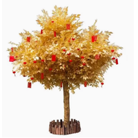 Artificial Golden Banyan Tree 1M