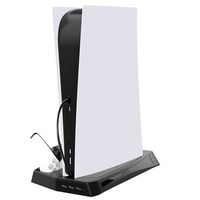 Playstation 5 Stand with Cooling Fan and Controller Charging Dock
