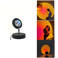 Rainbow Sunset Projection Led Lamp 20cm (Round Head)