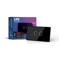 LIFX Smart Light Switch 2-Gang Black - AU/NZ