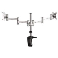Brateck Elegant Aluminium Dual LCD Monitor Arm Desk Clamp 13"-27"