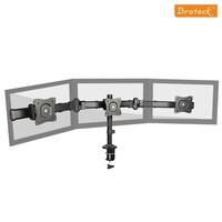 Brateck Triple LCD Monitor Desk Mount with Clamp VESA 75/100mm Up to 27"