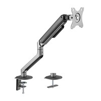 Brateck Single Monitor Premium Aluminium Spring-Assisted Monitor Arm for 17"- 32" Monitor - Black