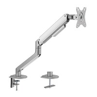 Brateck Single Monitor Premium Aluminium Spring-Assisted Monitor Arm for 17"- 32" Monitor - Silver