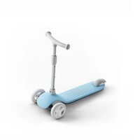 MITU 3-wheels Children Scooter with Flashing Wheels and Adjustable Height - Blue