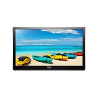 15.6" AOC IPS 5ms Full HD 1920X1080 USB 3.0 Powered Business Monitor - Tilt, VESA75mm (No Speakers)