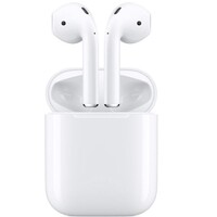 Apple AirPods with Charging Case - White - Dual beamforming microphones, Dual optical sensors, Rich, high-quality audio and voice
