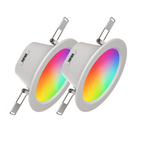 Nanoleaf Essentials Colour Smart LED Downlights (Matter Compatible) – 2 Pack