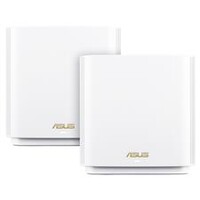 ASUS XT8 AX6600 ZenWiFi Tri Band Mesh WiFi 6 Gigabit System  White 2 Pack