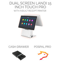 Pospal Professional Dual Screen Point of Sales System (Inc. 15" Dual Touch Terminal, Cash Drawer, Software)