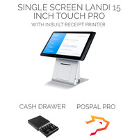 Pospal Professional Single Screen Point of Sales System (Inc. 15" Touch Terminal, Cash Drawer, Software)