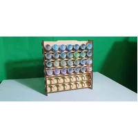 MDF Paint Rack for Citadel Paints Small 42 Pots