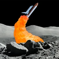 Modern 3D Printed LED Lamp in Space Shuttle Rocket design (L)