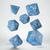 Q Workshop Elvish Glacier & White Dice Set 7