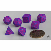 Q Workshop The Witcher Dice Set Dandelion - the Hearts' Conqueror Dice Set 7 with coin