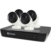 Swann 8 Channel 4K NVR Kit with 4 x 5MP PIR Bullet Cameras