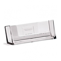 Acrylic Plastic Business Card Holder 1 Pocket Horizontal