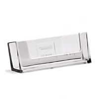Acrylic Plastic Business Card Holder 1 Pocket Horizontal