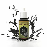 Army Painter Warpaints - Matt Black Acrylic Paint 18ml