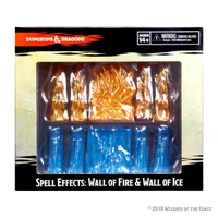 Dungeons & Dragons Spell Effects Wall of Fire & Wall of Ice Pre Painted Miniature Pack