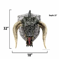 Dungeons & Dragons Black Dragon Head Trophy Plaque