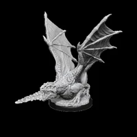 D&D Nolzurs Marvelous Unpainted Miniatures White Dragon Wyrmling
