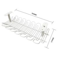 2x Router Plug Holders Adhesive Hanging Shelf Hook Socket Storage Mesh Basket