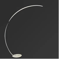 Minimalist Curve Dimming Floor Lamp Remote Control - White